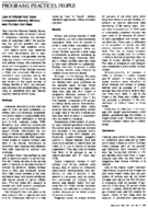 Programs Practices People