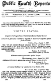 Public health reports  v 15 no 33 August 17 1900