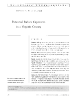 Potential Rabies Exposures In A Virginia County