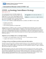 COVID19 Serology Surveillance Strategy April 28 2020