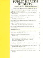 Public Health Reports  v 106 no 1 JanuaryFebruary 1991  cover