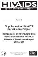 Supplement to HIVAIDS Surveillance Project Demographic and Behavioral Data from a Supplemental HIVAIDS Behavioral Surveillance Project  19972000