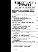 Public Health Rep  v 108 no 5  table of contents