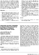 Awareness and use of hepatitis B vaccine among homosexual male clients of a Boston community health center