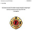 International Association of Fire Fighters Emergency Responder Training Program