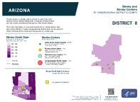 AZ Congressional District 08 Stroke and Stroke Centers Map 118th Congress