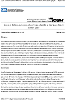 Controles de peligro de NIOSH HC30  Control del contacto con el polvo producido al lijar paredes de cartn yeso