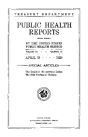 Public Health Reports  v 44 no 16  cover