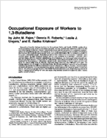 Occupational Exposure of Workers to 13Butadiene