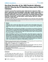 OneStep Detection of the 2009 Pandemic Influenza AH1N1 Virus by the RTSmartAmp Assay and Its Clinical Validation