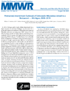 Protracted Intermittent Outbreak of Salmonella Mbandaka Linked to a Restaurant  Michigan 20082019