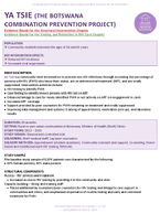YA TSIE THE BOTSWANA COMBINATION PREVENTION PROJECT