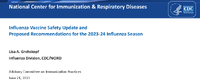 Influenza vaccine safety update and proposed recommendations for the 202324 influenza season