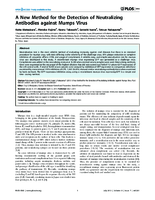 A New Method for the Detection of Neutralizing Antibodies against Mumps Virus