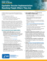 Equitable vaccine implementation reaching people where they are