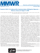 Trends in COVID19 Incidence After Implementation of Mitigation Measures  Arizona January 22August 7 2020
