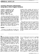 Assessing prevention effectiveness using data to drive program decisions