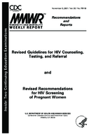 Morbidity and Mortality Weekly Report Recommendations and Reports November 9 2001  Vol 50  No RR19