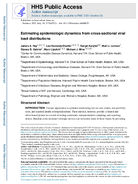Estimating epidemiologic dynamics from crosssectional viral load distributions