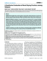 A Qualitative Evaluation of Hand Drying Practices among Kenyans