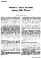 Attitudes Toward Medicare Among Older People