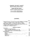 Public Health Reports  v 66 no 2  table of contents