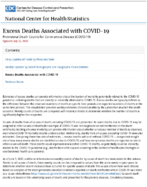 Excess Deaths Associated with COVID19 Provisional Death Counts for Coronavirus Disease COVID19 20200722