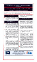 Highlights of the NIOSH engineering control evaluation evaluation of control of carbon monoxide CO exposures from houseboat generators