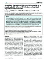 Intervillous Macrophage Migration Inhibitory Factor Is Associated with Adverse Birth Outcomes in a Study Population in Central India