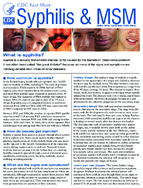 Syphilis  MSM Men Who Have Sex with Men March 2009