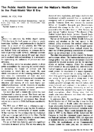 The Public Health Service and the nations health care in the postWorld War II era
