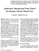 Authorized absenteeism from school for routine private dental care