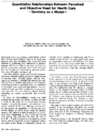 Quantitative relationships between perceived and objective need for health caredentistry as a model