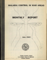 Malaria Control in War Areas monthly report  June 1943