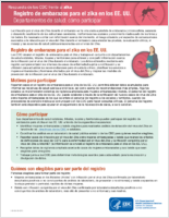 Registro de embarazos para el zika en los EE UU Departamentos de salud como participar