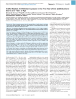 TrafficRelated Air Pollution Exposure in the First Year of Life and Behavioral Scores at 7 Years of Age