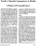 Trends of sporadic leptospirosis in Florida