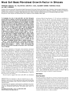 Mast Cell Basic Fibroblast Growth Factor in Silicosis