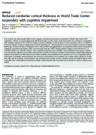 Reduced cerebellar cortical thickness in World Trade Center responders with cognitive impairment