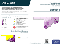 OK Congressional District 03 Stroke and Stroke Centers Map 119th Congress