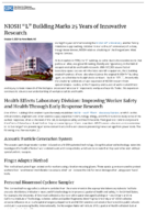 NIOSH L building marks 25 years of innovative research