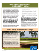 Profile of High Obesity Areas in Georgia