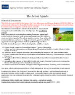 National Conversation on Public Health and Chemical Exposures The Action Agenda