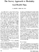 The survey approach to morbidity and health data