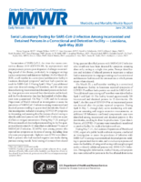 Serial Laboratory Testing for SARSCoV2 Infection Among Incarcerated and Detained Persons in a Correctional and Detention Facility  Louisiana AprilMay 2020