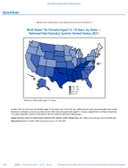 QuickStats Birth Rates for Females Aged 1519 Years by State  National Vital Statistics System United States 2021