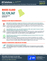 CDCs Investments to Combat Antibiotic Resistance Threats Nationwide Rhode Island Fiscal Year 2017