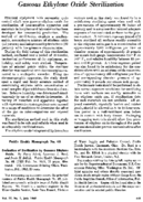 Gaseous ethylene oxide sterilization