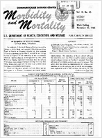 Morbidity and Mortality Weekly Report Vol 14 No 45 week ending November 13 1965