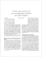 Noise Assessment Of StoneAggregate Mines Six Case Studies